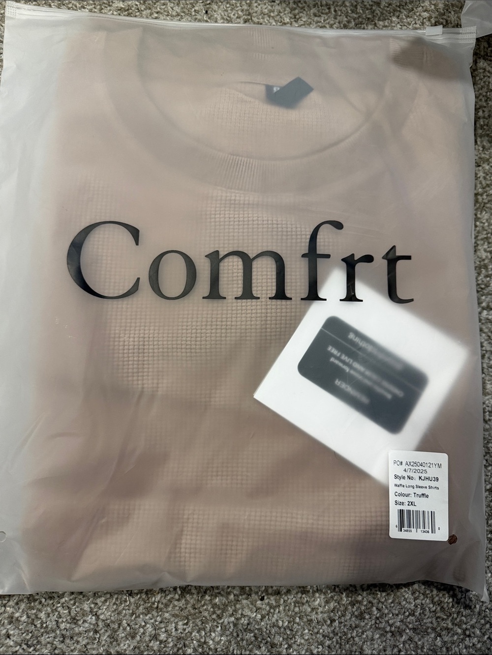 Comfort Long Sleeve Tee in Truffle